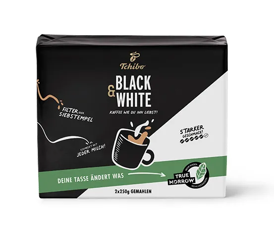 Tchibo Black & White Filter Coffee - 500g