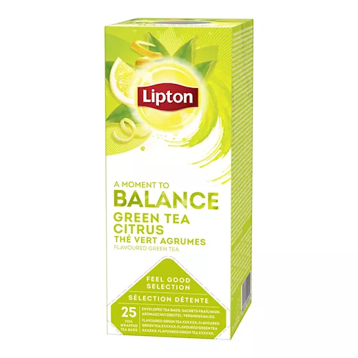 Lipton FGS Balance Green Tea Citrus (25 Theezakjes)