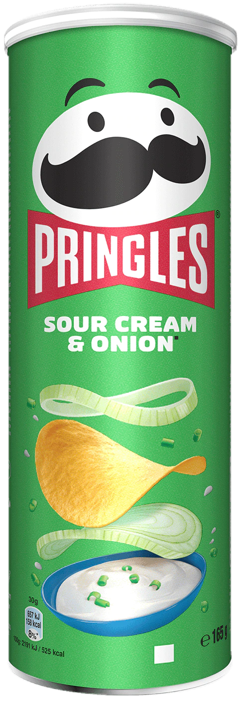 Pringles Sour Cream & Onion (19 x 165g)