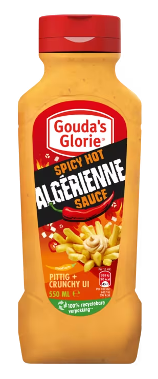 Gouda's Glorie Spicy Hot Algérienne Sauce (6 x 550 ml)