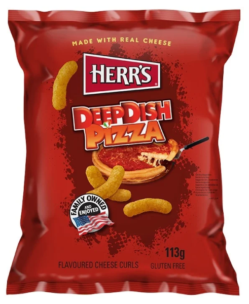 Herr's Deep Dish Pizza Cheese Curls (12 x 113 g.)