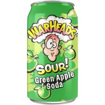 Warheads USA Green Apple Sour Soda (12 x 0,355 Liter cans)