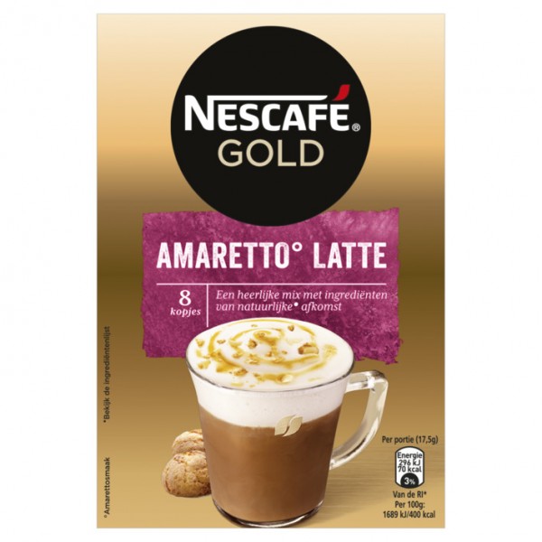 Nescafe Gold Amaretto Latte x 6 (8 x 17,5g)