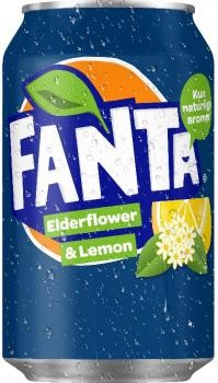 Fanta Elderflower & Lemon (24 x 0,33 Liter blik DK)