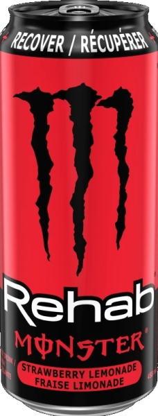 Monster Energy Rehab Strawberry Lemonade (12 x 0,458 Liter blik)