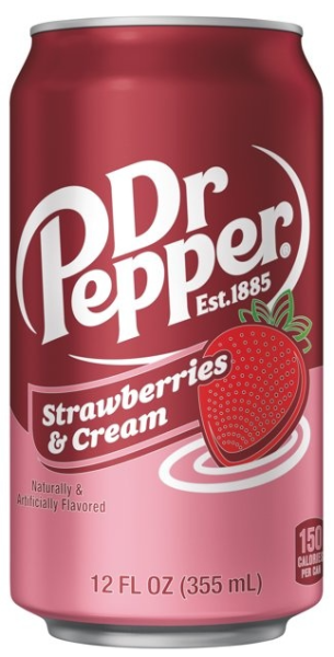 Dr. Pepper USA Strawberries & Cream (12 x 0,355 Liter cans)