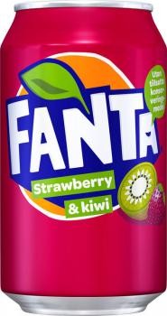 Fanta Strawberry & Kiwi (24 x 0,33 Liter cans)