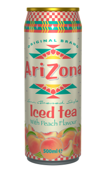 Arizona Iced Tea with Peach Flavour (12 x 0,5 Liter Blik NL)