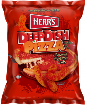Herr's Deep Dish Pizza Flavored Cheese Curls (198 g. USA)