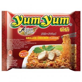 Yum Yum Chicken-Thai Hot&Spicy Noodles (30 x 70 g.) gegrilde kip
