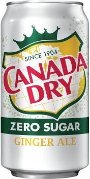 Canada Dry USA Zero Sugar Ginger Ale (12 x 0,355 Liter blik)