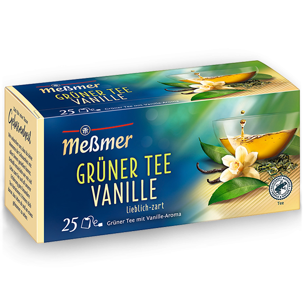 Messmer Grüner Tee Vanille (12 x 25 tea bags)