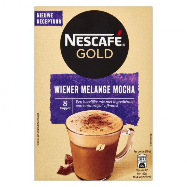 Nescafé Gold Wiener Melange Mocha x 6 (8 x 18g )
