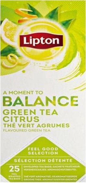 Lipton Balance Green Tea Citrus (25 theezakjes)