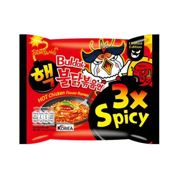 Samyang Buldak 3x Spicy Noodles (5 x 140g)