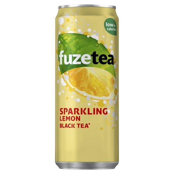 Fuze Tea Sparkling Black Tea (24 x 0,33 Liter STG blik)