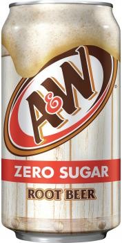 A&W USA Zero Sugar Root Beer (12 x 0,355 Liter cans)