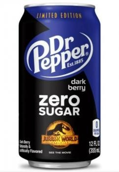 Dr. Pepper USA Dark Berry Zero Sugar (12 x 0,355 Liter blik)