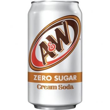 A&W USA Zero Sugar Cream Soda (12 x 0,355 Liter cans)