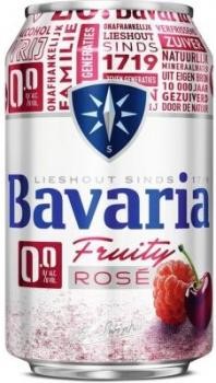 Bavaria Fruity Rose Bier 0% (24 x 0,33 Liter Dosen)