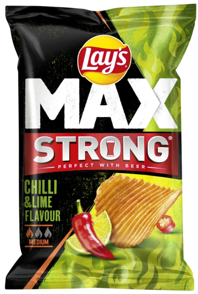 Lay's Max Strong Chilli & Lime (9 x 150 gr.)