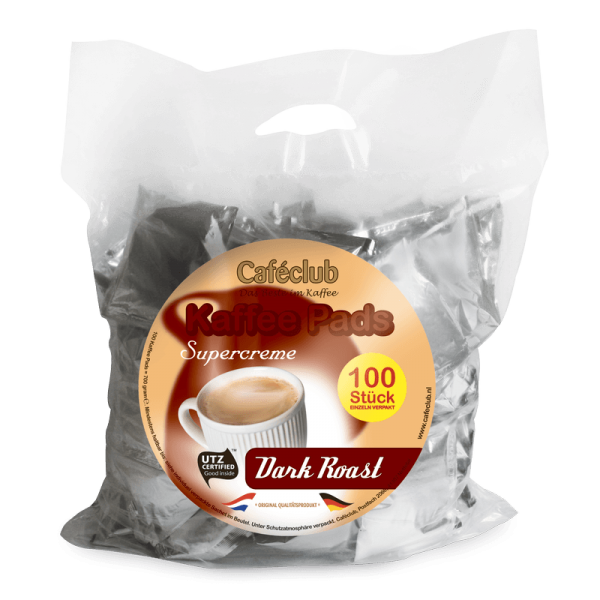 Caféclub Dark Roast Megabeutel - 100 Pads