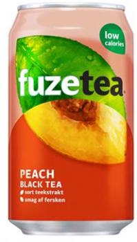 Fuze Tea Peach Black Tea (24 x 0,33 Liter blik DK)