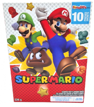 Super Mario Assorted Fruit Flavoured Snacks USA-Import (226 g)