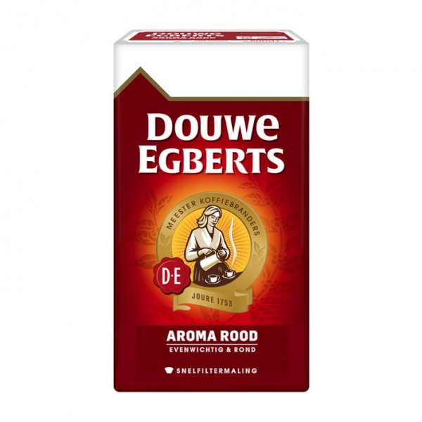 Douwe Egberts Aroma Rood Snelfilter Gemahlen 500g