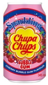 Chupa Chups Cherry Bubble Gum Flavour (24 x 0,345 Liter Dosen)